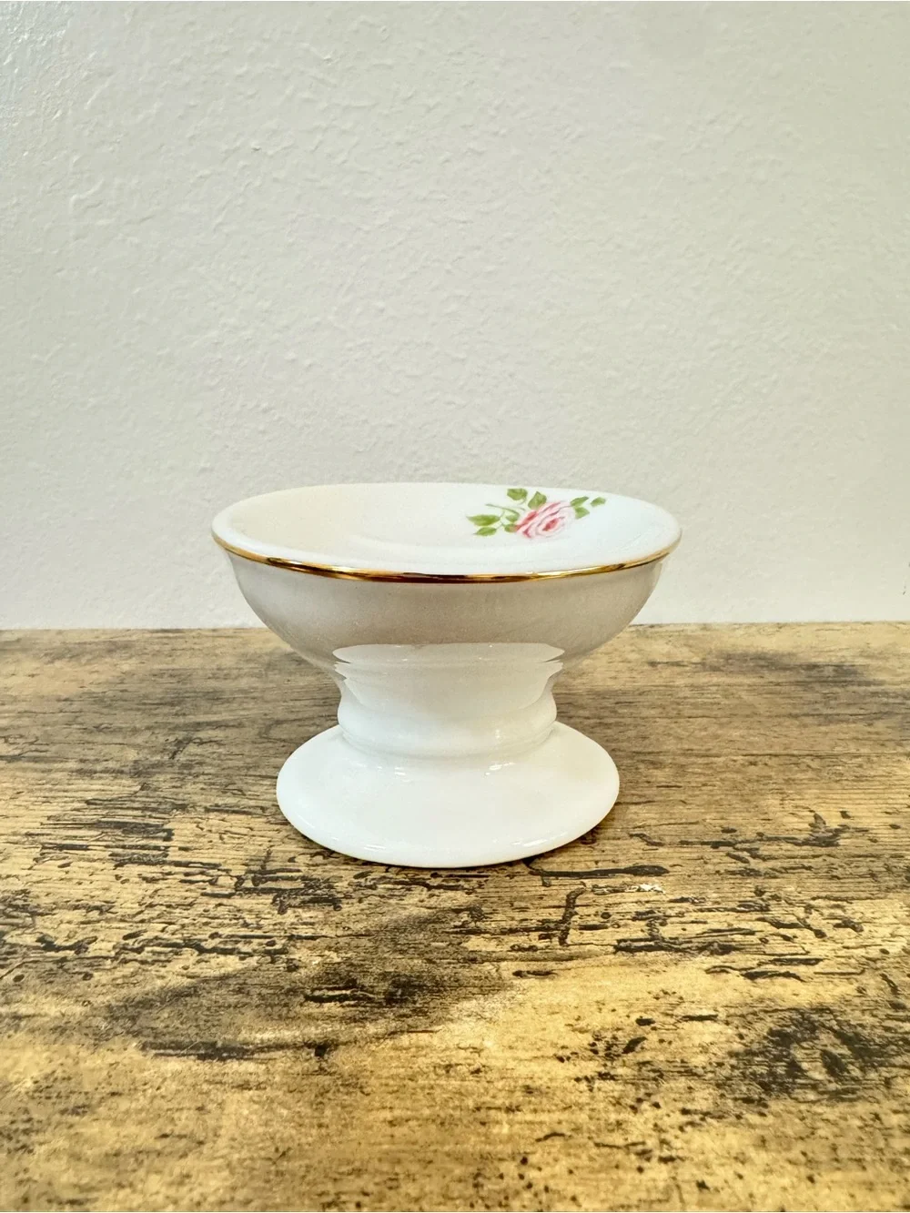 Martha Stewart Rose Bathroom Set | Soap Dish & Toothbrush Holder